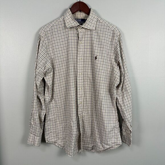 Polo by Ralph Lauren Mens Regent Classic Fit Button Down Long Sleeve Large Plaid - Picture 1 of 4